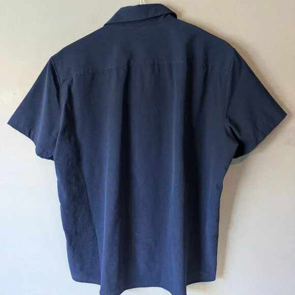 Men's FLX Slim XL Performance Untucked-Fit Button Down Shirt - Picture 4 of 12